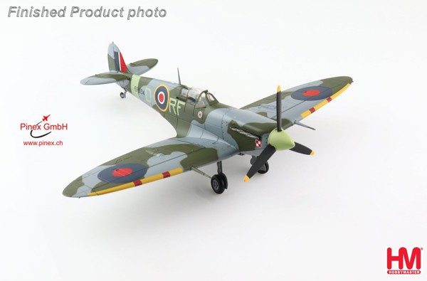 Bild von Spitfire Vb, RF-D-EP594, 303 Sqn., RAF, Lt. Jan Zumbach, Aug-Sept 1942  Hobby Master HA7856 Massstab 1:48. 